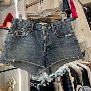 Agolde Denim Cut Off Shorts
